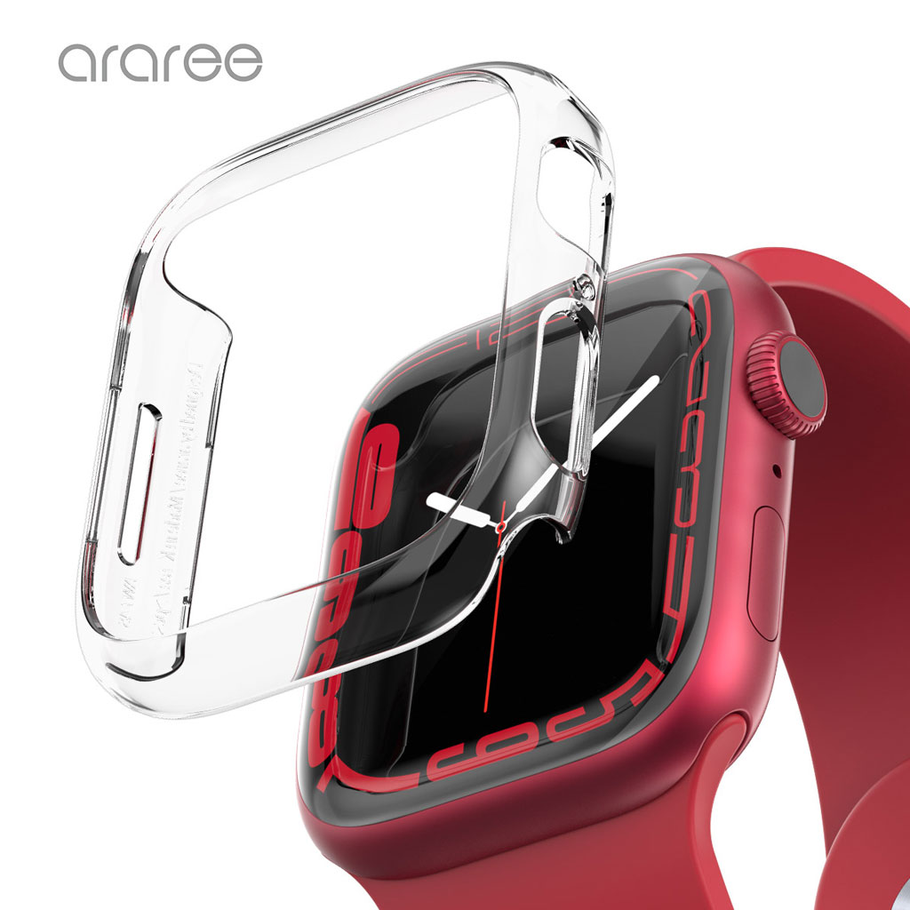 araree Apple Watch 7 45mm/41mm ケース Nu:kin ハードクリアケース