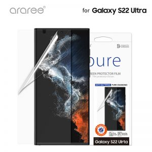 【Galaxy S22 Ultra】全画面抗菌保護フィルム PURE DIAMOND クリア