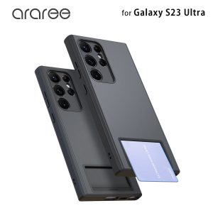 カードスロット付き Air Slot ブラック【Galaxy S23 Ultra】