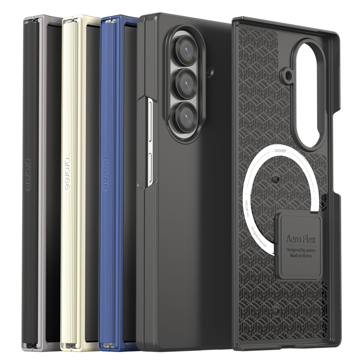 Qi2/MagSafe対応 Aero Flex M ヒンジまで保護 フルカバー ケース